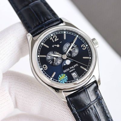 Patek Philippe Complications 39mm Cal.324 Movement Waterproof 30m Silver/Gold Case Watch grandmaster chime replica